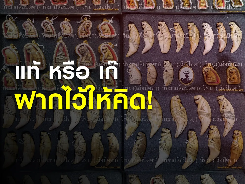 ฝากไว้ให้คิด พระเก๊ หรือ พระแท้ : โดย วิทยา เสือปิดตา